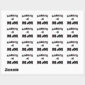 Karate MOM Vierkante Sticker (Vel)