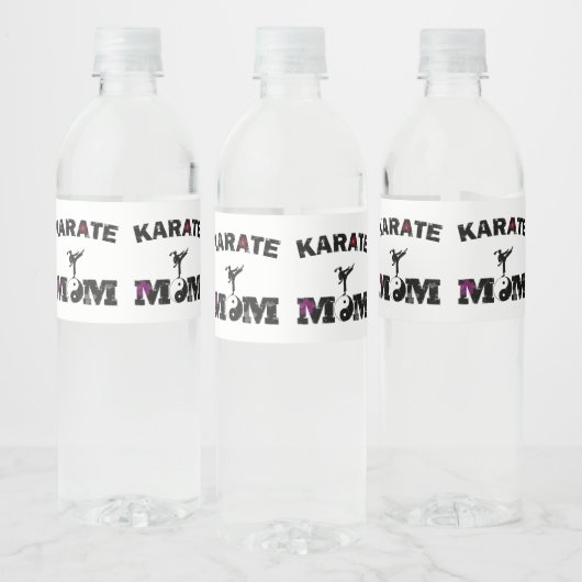 Karate MOM Waterfles Etiket (Flessen)