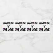 Karate MOM Waterfles Etiket (Enkel label)