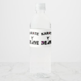 Karate MOM Waterfles Etiket