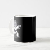 Karate Monkey Ironic Wildlife Ape Fighter Koffiemok (Voorkant links)