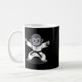 Karate Monkey Ironic Wildlife Ape Fighter Koffiemok (Links)