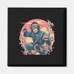 Karate Monkey Sakura Jiu-jitsu Mma Vechtkunst Ki Magneet