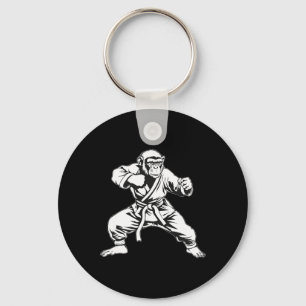 Karate Monkey Taekwondo Kickboksen Mma Judo Monkey Sleutelhanger
