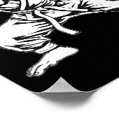 Karate Monkey Taekwondo Kickboxing Mma Judo Monkey Poster (Hoek)