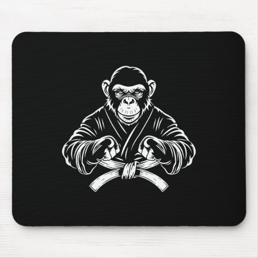 Karate Monkey Tekening Kickboksen Jiu-jitsu MMA Ma Muismat (Voorkant)