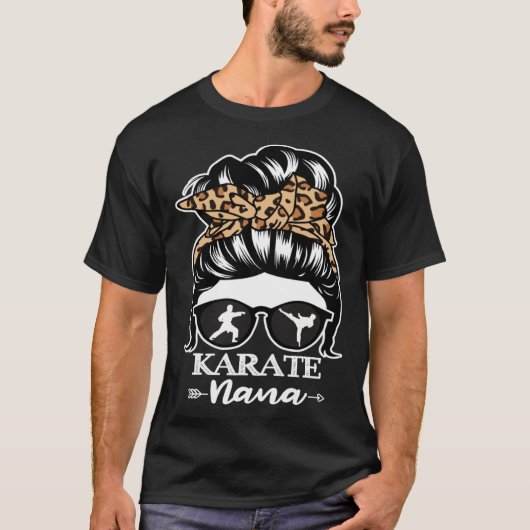 Karate Nana Messy Bun Haar Karate Fighter Nana Le T-shirt (Voorkant)