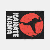 Karate Nana Ponytail Kick Japanese Martial Arts Gr Fleece Deken (Voorkant (Horizontaal))