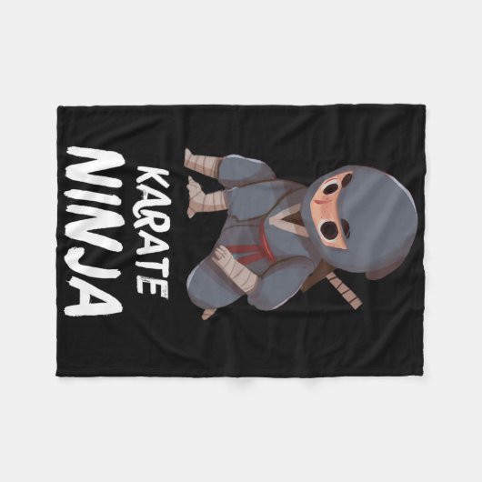 Karate Ninja Boy Funny Martial Arts Sport Fleece Deken (Voorkant (Horizontaal))