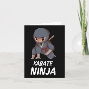 Karate Ninja Boy Funny Martial Arts Sport Kaart