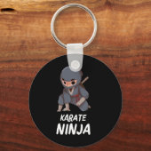 Karate Ninja Boy Funny Martial Arts Sport Sleutelhanger (Voorkant)