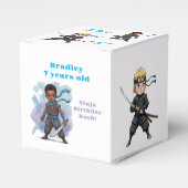 Karate Ninja Boy's Verjaardag Bash Bedankdoosjes (Voorkant Zijde)