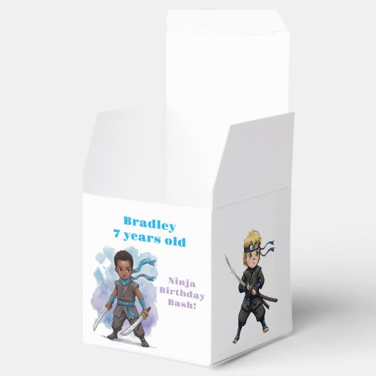 Karate Ninja Boy's Verjaardag Bash Bedankdoosjes (Geopend)