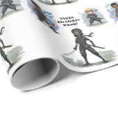 Karate Ninja Boy's Verjaardag Bash Cadeaupapier (Rol Hoek)