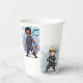 Karate Ninja Boy's Verjaardag Bash Papieren Bekers (Achterkant)