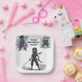 Karate Ninja Boy's Verjaardag Bash Papieren Bordje (Feest)