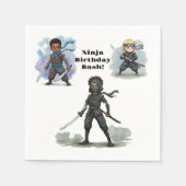 Karate Ninja Boy's Verjaardag Bash Servet (Voorkant)
