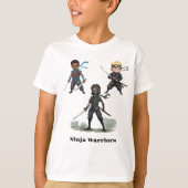 Karate Ninja Boy's Verjaardag Bash T-shirt (Voorkant)