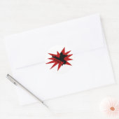 Karate Ninja Ronde Sticker (Envelop)
