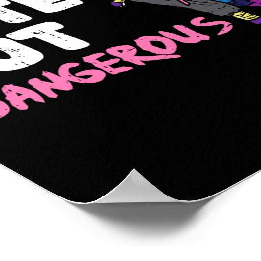 Karate Ninja Unicorn Schattige Dangerous Martial A Poster (Hoek)