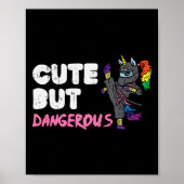 Karate Ninja Unicorn Schattige Dangerous Martial A Poster (Voorkant)