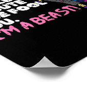 Karate Ninja Unicorn Schattige Gezicht Beest Taekw Poster (Hoek)