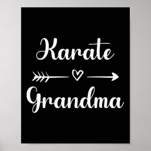 Karate Oma Nana Karate Sport Lover Moederdag Poster