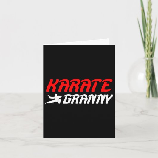 Karate Oma Trots Karate Oma Oma Kaart (Voorkant)