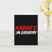 Karate Oma Trots Karate Oma Oma Kaart (Gele Bloem)