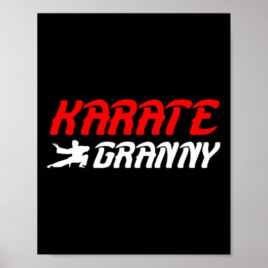 Karate Oma Trots Karate Oma Oma Poster (Voorkant)
