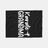 Karate Oma Waardering Karate Grootmoeder Fleece Deken (Voorkant (Horizontaal))