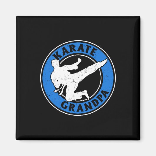 Karate Opa Karate Vechten Opa Karate Vechten Magneet (Voorkant)