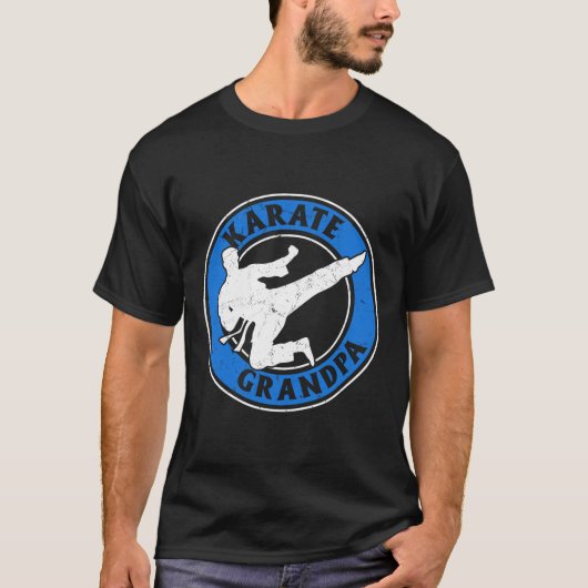 Karate Opa Karate Vechten Opa Karate Vechten T-shirt (Voorkant)