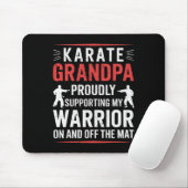 Karate Opa Ondersteunt Mijn Krijger Karate Opa Muismat (Met muis)
