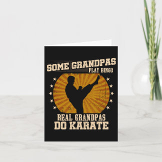 Karate opa Shirt - Echte opa's doen karate Kaart
