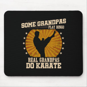 Karate opa Shirt - Echte opa's doen karate Muismat