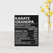 Karate Opa Voedingsfeiten Grappig Karate Opa Kaart (Gele Bloem)