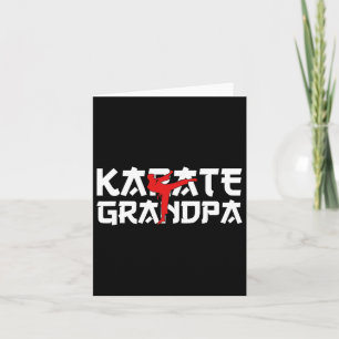 Karate Opa Zwarte Gordel Vechten Lifestyle Karat Kaart
