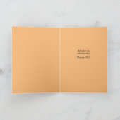 Karate Oranje Belt Promotion - Gefeliciteerd Bedankkaart (Binnen)