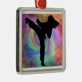 Karate Ornies Metalen Ornament (Rechts)