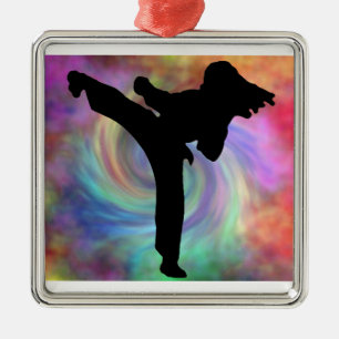 Karate Ornies Metalen Ornament
