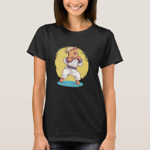 Karate Paard Vechters Martial Arts Plezier T-shirt