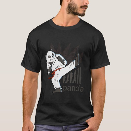 Karate Panda Coon Beer Sport Mial T-shirt (Voorkant)