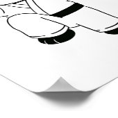 Karate Panda Crane Kick Poster (Hoek)