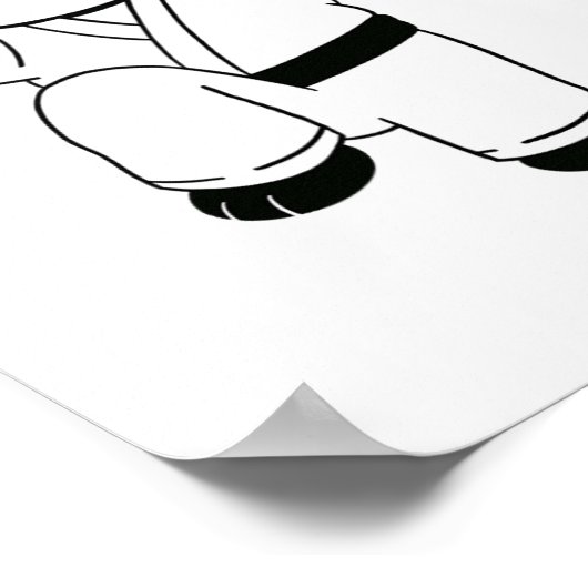 Karate Panda Crane Kick Poster (Hoek)