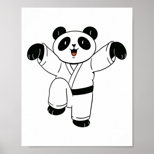 Karate Panda Crane Kick Poster (Voorkant)