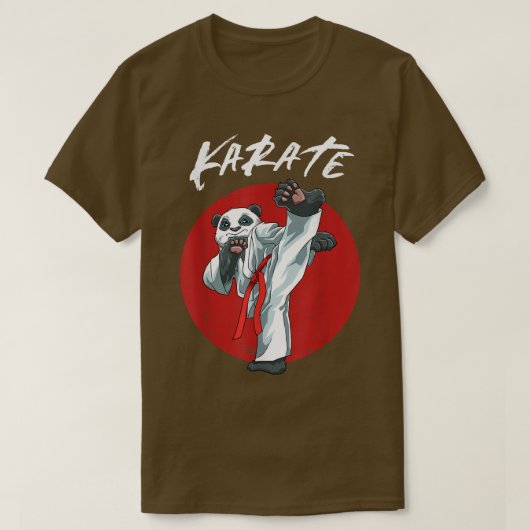 Karate Panda - Karate Japans MMA vechten T-shirt (Design voorkant)