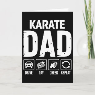 Karate Papa Rijdt Betaalt Juicht Papa Van Een Kara Kaart