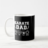 Karate Papa Rijdt Betalen Klappen Herhaal Vaderdag Koffiemok (Links)