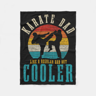 Karate Papa Vechtkunst Grappige Vintage Vechtkunst Fleece Deken
